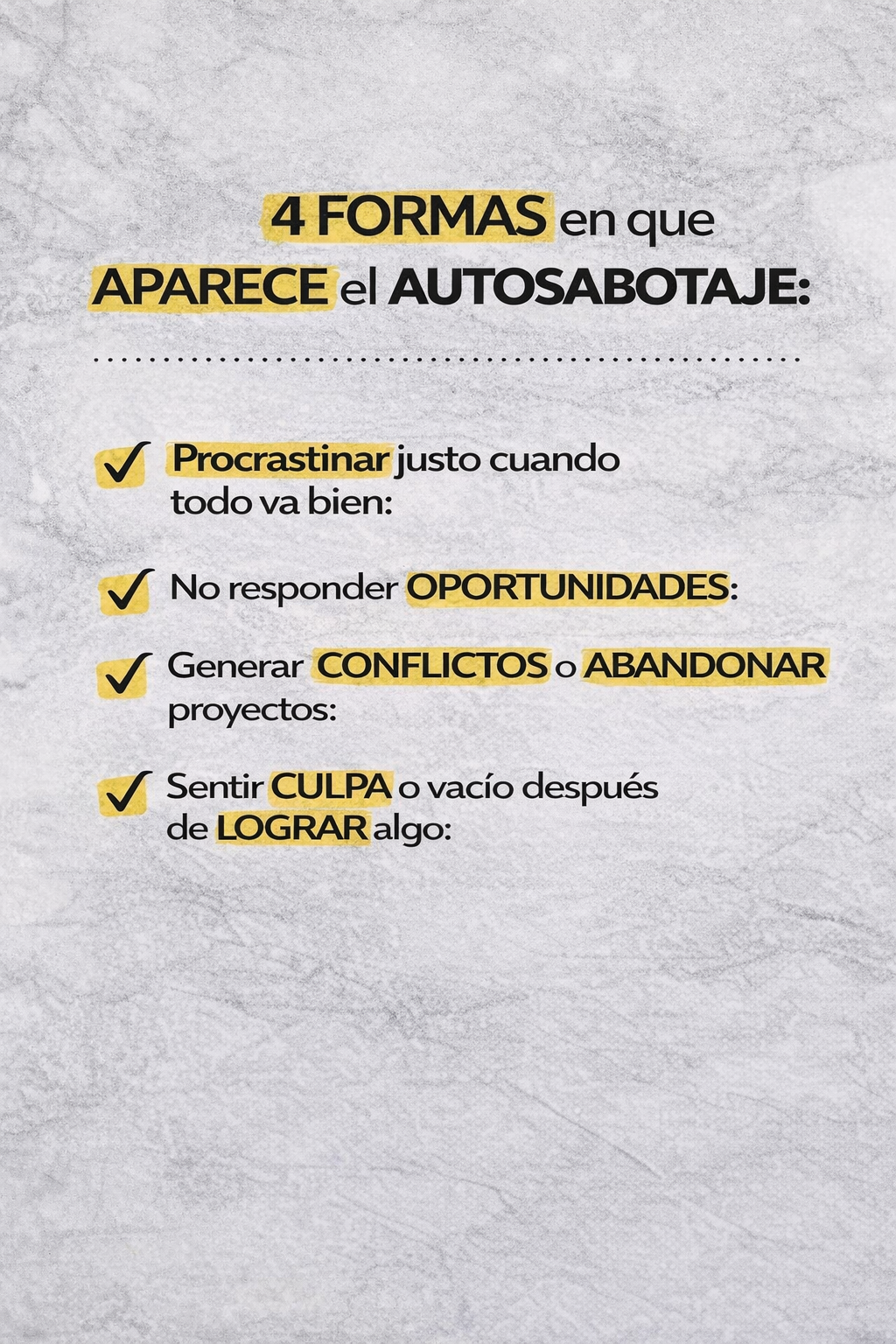 SUPERAR EL MIEDO AL EXITO