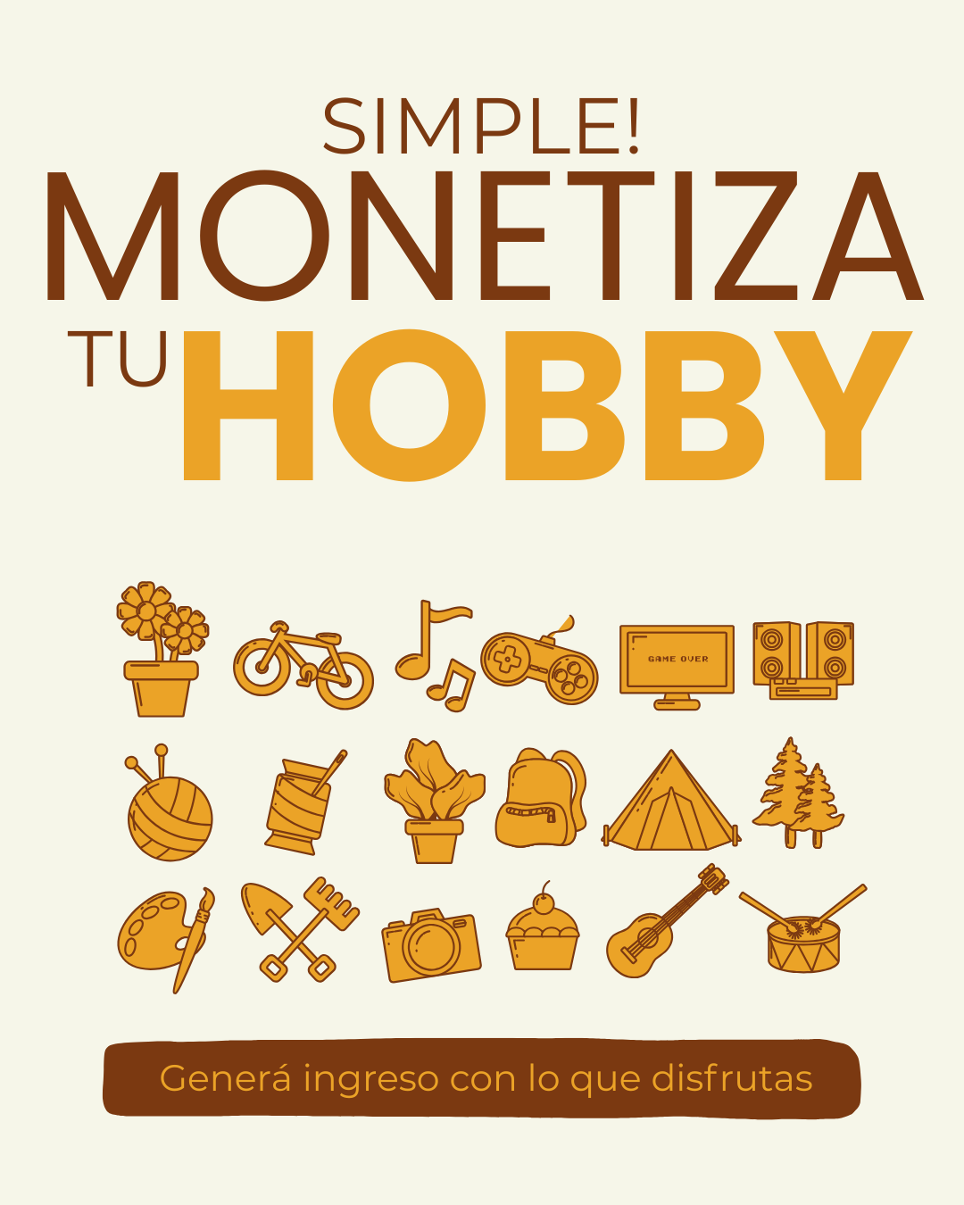 Monetiza tu hobby